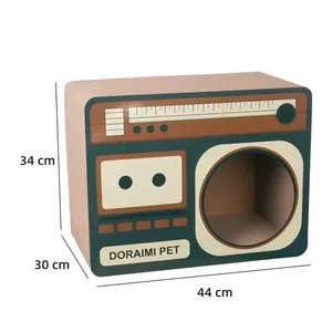 MeowLove Hot Sales Scratcher Cat Play Toy Corrugated Cardboard Cat Scratcher Cat Cardboard thumbnail-1