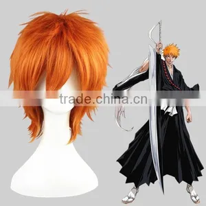 High Quality 35cm Short Straight Shugo Chara Wig Souma Kukai Orange Wig Synthetic Anime Wig Cosplay Hair Wigs thumbnail-1