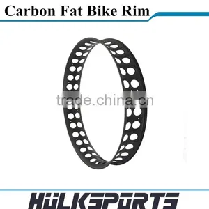 Carbon Fat Bike Wheels 26er Carbon Fiber Fat Bike Wheel Toray T700 Fat Bike Rims Hookless thumbnail-2