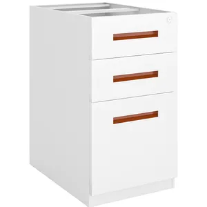 Steel Three Drawer Fixed Cabinet thumbnail-1