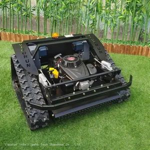 Wireless Robot Mower, China Remote Control Lawn Mower With Tracks Price, Radio Controlled Mower for Sale thumbnail-1