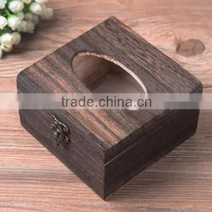 Zakka Natural Wood Tissue Box Wood Box Wholesale thumbnail-1