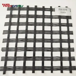 Wandafu EGA 40-40 kN Fiberglass Geogrid Road Reinfordcement Geogrid thumbnail-1