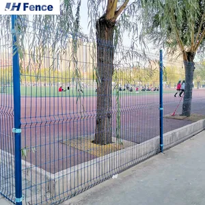 Welded Wire Mesh Fence Panel 3D Outdoor Panel Garden Fence thumbnail-3