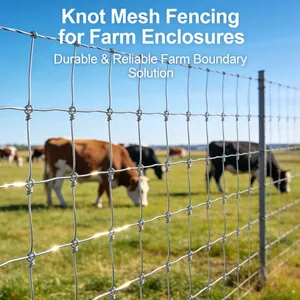 Galvanized Cattle Horse Goat Farm Field Cattle Wire Mesh Fence Galvanized Fence Mesh thumbnail-2