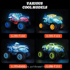 UJIE 1:16 Scale RC Truck Off-road Stunt Car 2.4 Ghz Remote Control Gyroscope 360 Degree Rotate Music Lighting thumbnail-2