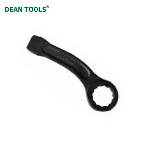 Bent Striking Box Wrench, 45# Steel, 32mm, 185mm Long,Extra Wide Striking Zone, Slogging Ring Spanner thumbnail-5