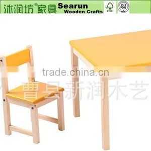 Wooden Children Chair, Wooden Children Table, Pine Wood Furniture Price thumbnail-1
