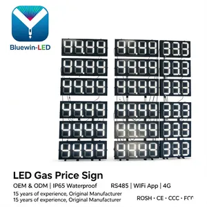 88.88 4-digit 7-segment LED Gasoline Price Digital Display thumbnail-1