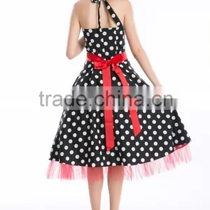 Bestdress Audrey Vintage Black 1950's Swing Wholesale Pin up Vintage Rockabilly Retro Dresses thumbnail-2
