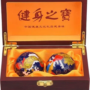 2 Pack Yin Yang Baoding Balls Tai Chi Balance and Hand Therapy Adult Stress thumbnail-1