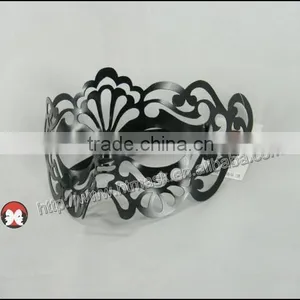 Brand New Fashion Laser Cut Clear Rhinestones Plastic Pretty Mask for Party thumbnail-2