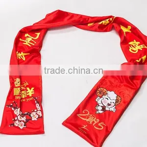 Hot Sale Sublimation 100% Polyester Printed Knitted Football Fan Scarf thumbnail-1