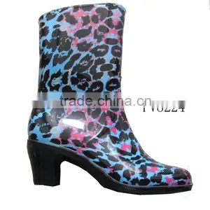 Women High Heel PVC Rain Boots / Rain Boots / Boots thumbnail-1