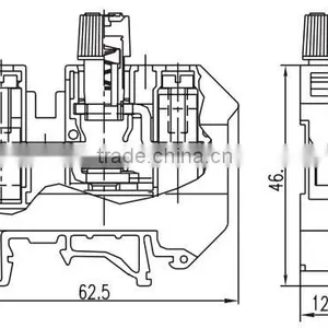 SEK-10RD 5*20 Fuse 10A Fuse Terminal Block thumbnail-6