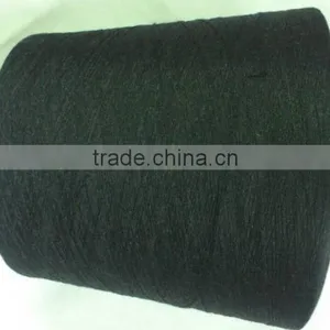 1/10 NE TETORON 92.5% STAINLESS STEEL 7.5% BLACK CONDUCTIVE YARN BLENED YARN thumbnail-3