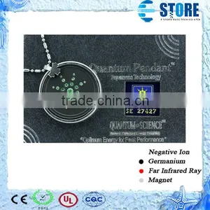 Green Crystal Japanese Quantum Energy Pendant Quantum Necklace Pendant Charms Pendant thumbnail-1