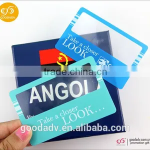 Credit Card Hand Magnifiers Glass/hand Lens With Calibration for Promotion Gift/plastic Magnifying Glass Quality Choice Most Popula thumbnail-1