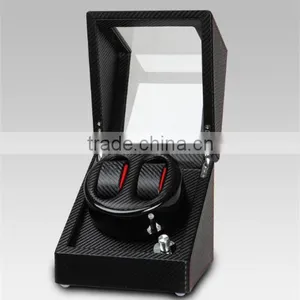 Custom Black Wooden Carbon Fiber Watch Winder thumbnail-1