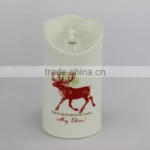 Flameless Christmas LED Lights Candles in Ceramic Wholesale thumbnail-2
