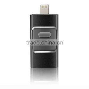 3 IN 1 100% Real Capacity Aprroved MFI Certification Usb 3.0 Custom Ultra Slim Cheap Mini 16GB 32gb 64GB U Disk Usb Flash Drive thumbnail-4