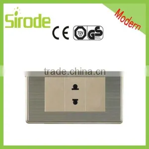 High Quality PC/ABS Plastic Panel Switching Electrical Switched Sockets thumbnail-4
