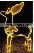 Lighted Peace Sign LED Magic Colour Christmas Lights for Outdoor Project/LED 3D Motif Christmas Deer Snowman thumbnail-1