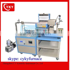 Compact Auto-Sliding PECVD Tube Furnace With 2"OD Quartz Tube and Vacuum Pump, Max.1200C / PECVD Tube Furnace thumbnail-1