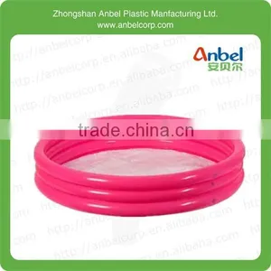 New 60" 3-Ring Pool Inflatable Kids Plastic Swimming Bathtub Paddling Ball Pool,Red And Blue thumbnail-1