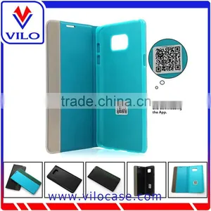 OEM Slim Simple Smart Leather Cover for Samsung S6 thumbnail-1