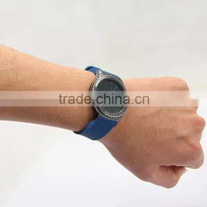 Blue Smart Watch Bracelet Silicon Watch Band /Leather Strap Wristband For SAMSUNG GEAR S R750 thumbnail-6