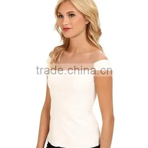 New Model Off-the-shoulder Look With Cap Sleeves t Shirt Women's Blouse thumbnail-3