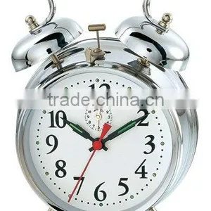 4.5 Inch Metal Case Mechanical Alarm Clock Movement, Desktop Clock thumbnail-5