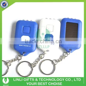 Plastic Led Solar Torch With Keychain thumbnail-3