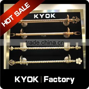 KYOK Classic Crystal Glass Curtain Finials Metal Curtain Hooks ,wrought Iron Curtain Rod Finials ,curtain Finials thumbnail-4