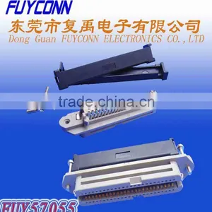 TYCO 50 Pin RJ21 Ribbon Cable Champ Solder Pin Centronics Connector Female Type Receptacle Header Socket thumbnail-1
