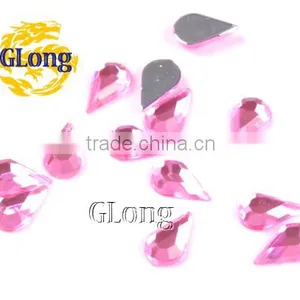 5*8mm Water Drop 3D Shape Acrylic Flat Back Mix Color Rhinestone Crystal For Stylish Bag Garment Shoes #GY015-8P(Mix-s) thumbnail-3