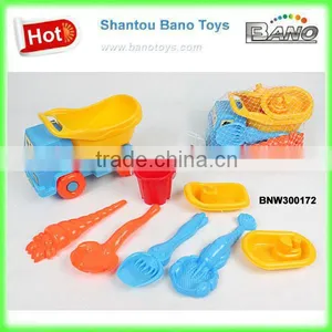Plastic Beach Car Set Plastic Sand Beach Toy Truck 8pcs BNW300172 thumbnail-1