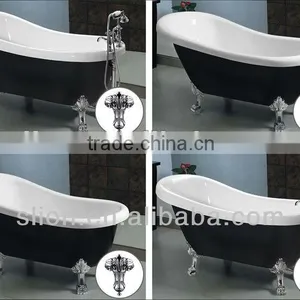 Modern Colored Bathtub With Four Legs thumbnail-1