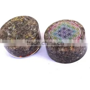 Blue Aventurine Chakra Flower Of Life Orgonite Energy Tower Buster thumbnail-4