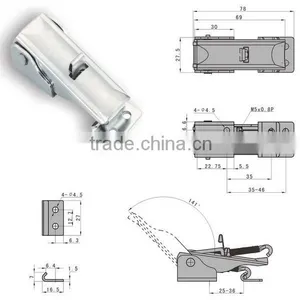 New Design Latch SK3-022 Adjustable Hasp and Staple Lock thumbnail-3