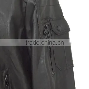 2016 Modern Style Spring and Autumn Men PU Leather Jacket thumbnail-4