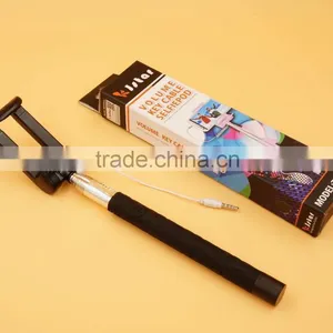 2015 Best Selling Foldable Extendable Mini Selfie Stick New Cable Take Pole Selfie Stick,wired Selfie Stick thumbnail-2
