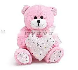 JM7728 Plush Bear, Bear With Heart, Valentine Bear Toys thumbnail-1
