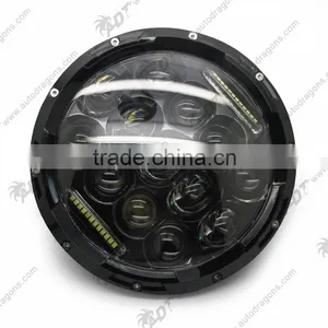 Jeep Wrangler 7inch Led Headlights for 7" Jeep Headlight Led hi Low Jeep jk Led Headlights thumbnail-3