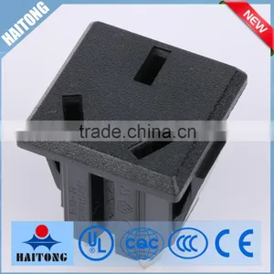 110v Pcb Mount AC Power Socket With Black Cover for Electrical Appliance thumbnail-1
