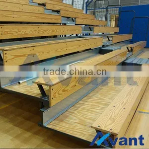 Classic Wooden Bleacher Chair Grandstand Indoor Sports Equipment for Baseballs Rugby Entertainment Sports Games Use thumbnail-1