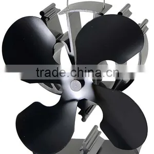 Heat Powered Stove Fan, Log BurnerFire Fan in Black thumbnail-2
