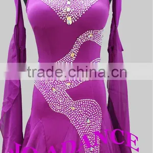 International Standard Dance Dance Competit Modern Dance Competition Dress Ballroom Dance Competition Dresses Dance Dress Tights thumbnail-4