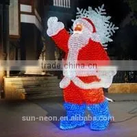 Christmas Decorations Lighted Led Acrylic Light Outdoor Sitting Santa thumbnail-2